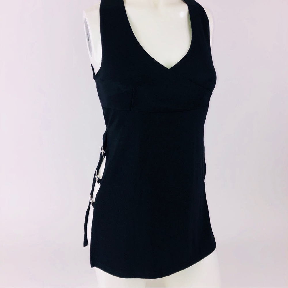 Pia Clothing USA Side Split Tunic Tank Top